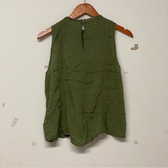 Gap Victorian Lace Desert Cactus Green Short Sleeve Tee Shirt - Picture 2 of 5